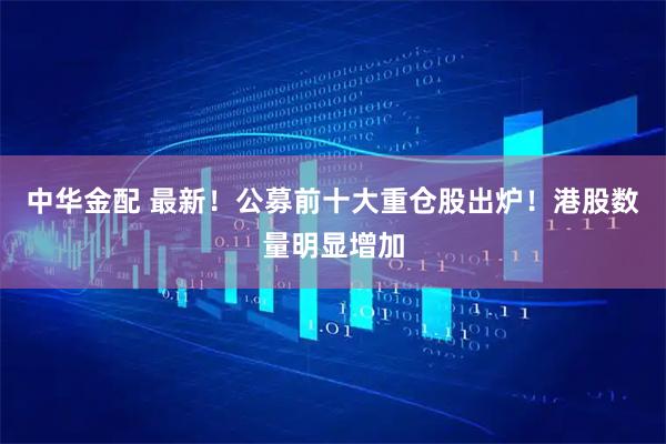 中华金配 最新！公募前十大重仓股出炉！港股数量明显增加